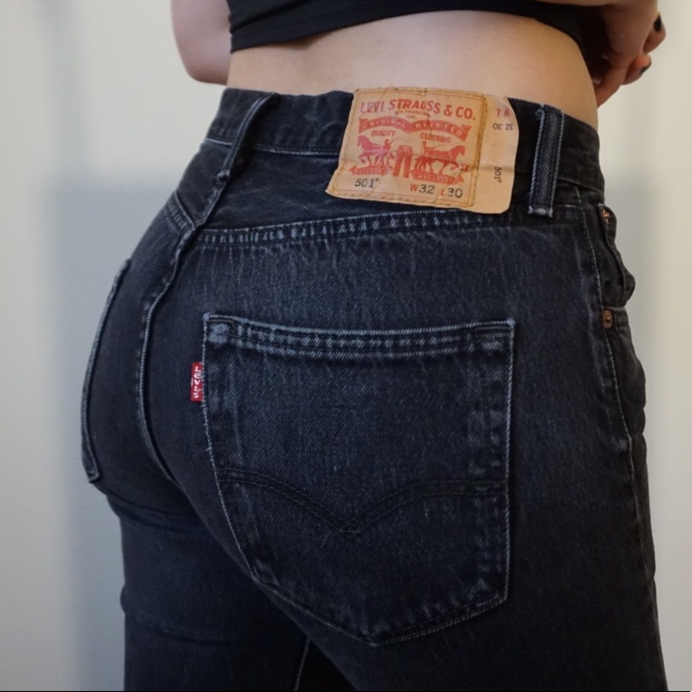 Vintage Black 501 Levi’s Jeans